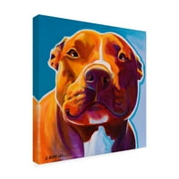 Védjegy Szépművészet 'Scarlett Pet Dog' vászon művészete: Dawgart