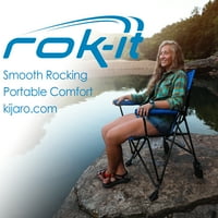 Kijaro Rok-it összecsukható felnőtt hintaszék, Hallett Peak szürke