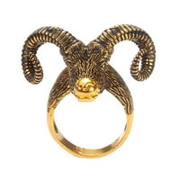 Kayannuo Gyűrűk nőknek Férfi gyűrűk vissza az iskolába Clearance személyiség juh fej gyűrű női Retro Állat alakú eltúlzott