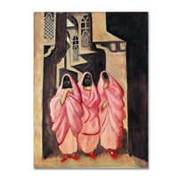 Védjegy Szépművészet „Három nő a Bagdad utcáján” vászon művészete: Joseph Grosvalds