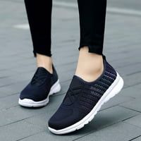 nsendm Női sétacipő széles orrú cipő lélegző divatcipők platform Női cipők csúsznak széles kék 42