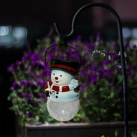 Ünnepi idő napenergia lógó fény-Snowman napfény lámpák-8 h