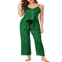 Egyedi árajánlatok női cami nadrág set sleepwear nightwear szatén pizsama party selymes nyár