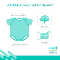 Carter gyermeke kislányok gyermeke rövid ujjú testreszállások, nadrág és melltartók szettje